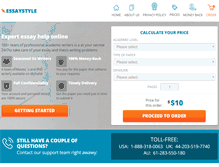 Tablet Screenshot of essaystyle.com